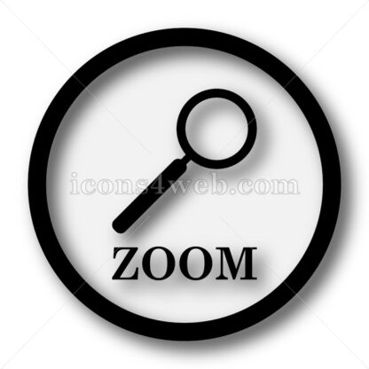 Zoom with loupe simple icon. Zoom with loupe simple button. - Website icons