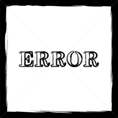 error sketch icon. - Website icons
