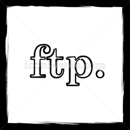 ftp. sketch icon. - Website icons