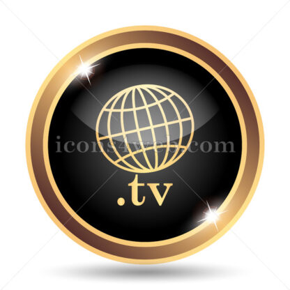 .tv gold icon. - Website icons