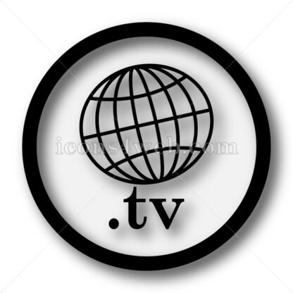 .tv simple icon. .tv simple button. - Website icons