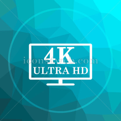 4K ultra HD low poly button. - Website icons