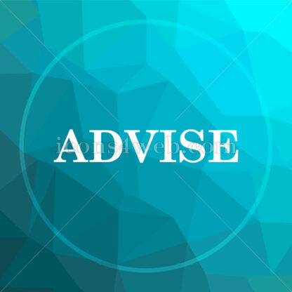 Advise low poly button. - Website icons