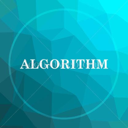 Algorithm low poly button. - Website icons