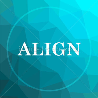 Align low poly button. - Website icons