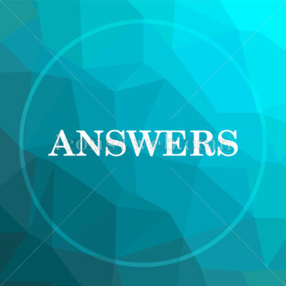 Answers low poly button. - Website icons