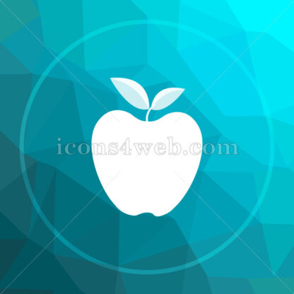 Apple low poly button. - Website icons