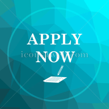Apply now low poly button. - Website icons