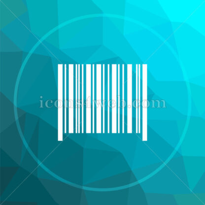 Barcode low poly button. - Website icons