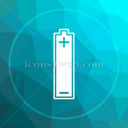 Battery low poly button. - Website icons