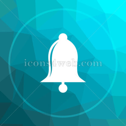 Bell low poly button. - Website icons