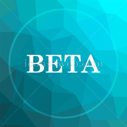Beta low poly button. - Website icons