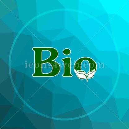 Bio low poly button. - Website icons