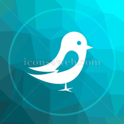 Bird low poly button. - Website icons