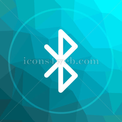 Bluetooth low poly button. - Website icons