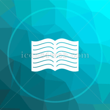Book low poly button. - Website icons