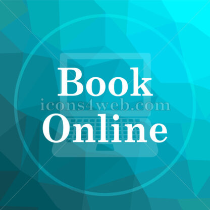 Book online low poly button. - Website icons