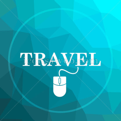 Book online travel low poly button. - Website icons