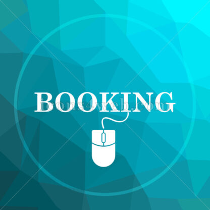Booking low poly button. - Website icons