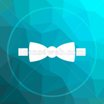 Bow tie low poly button. - Website icons