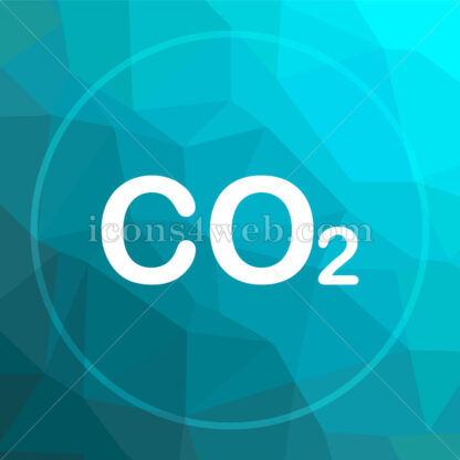 CO2 low poly button. - Website icons
