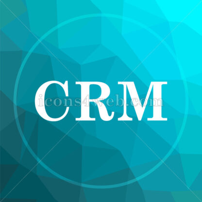 CRM low poly button. - Website icons