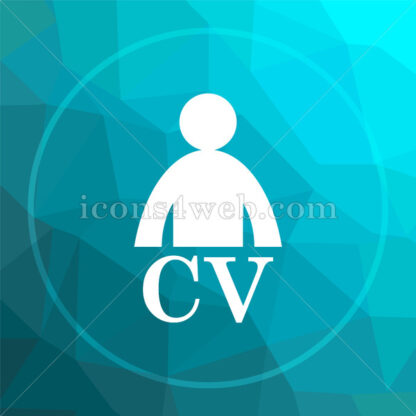 CV low poly button. - Website icons