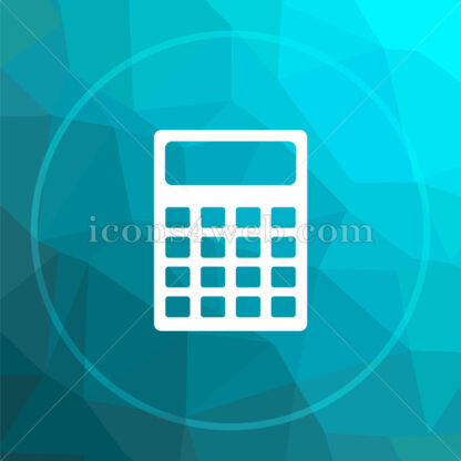 Calculator low poly button. - Website icons