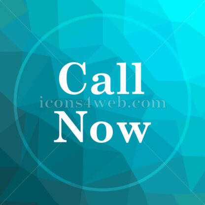 Call now low poly button. - Website icons