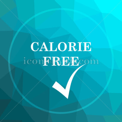Calorie free low poly button. - Website icons