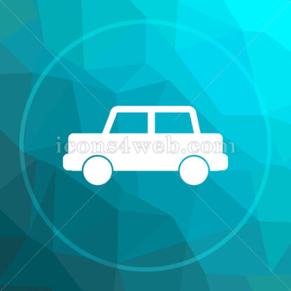 Car low poly button. - Website icons