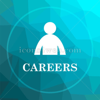 Careers low poly button. - Website icons