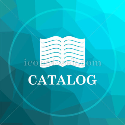 Catalog low poly button. - Website icons
