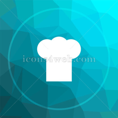Chef low poly button. - Website icons