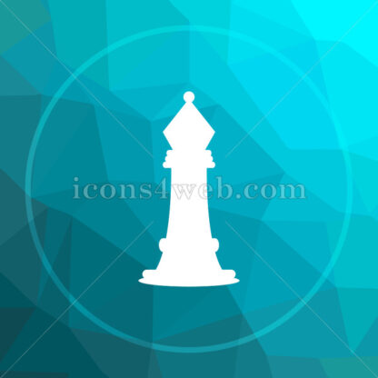 Chess low poly button. - Website icons