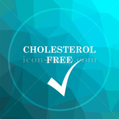 Cholesterol free low poly button. - Website icons