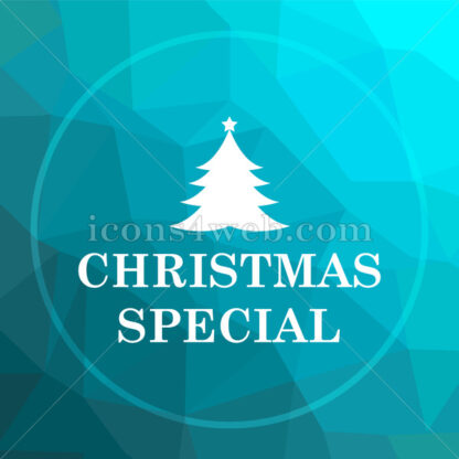 Christmas special low poly button. - Website icons