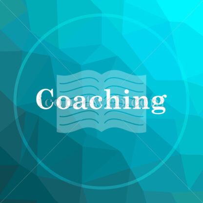 Coaching low poly button. - Website icons