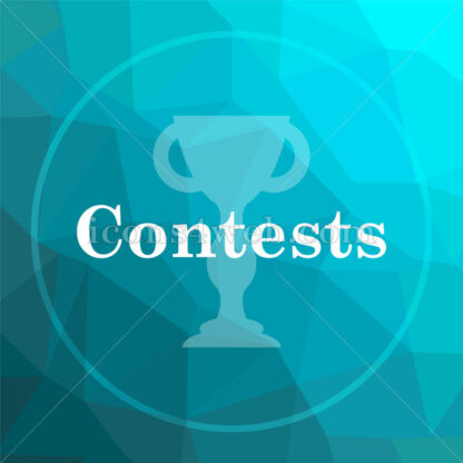 Contests low poly button. - Website icons