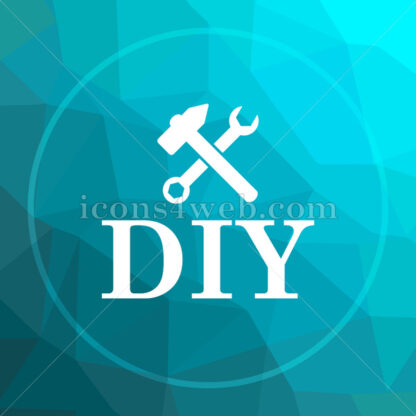 DIY low poly button. - Website icons