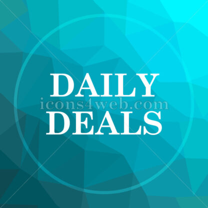 Daily deals low poly button. - Website icons