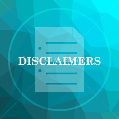 Disclaimers low poly button. - Website icons