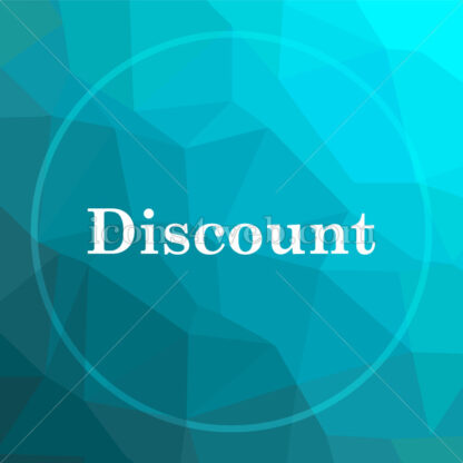 Discount low poly button. - Website icons
