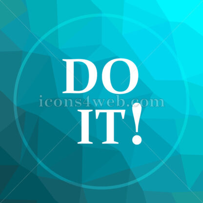 Do it low poly button. - Website icons