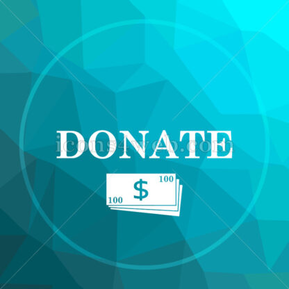 Donate low poly button. - Website icons