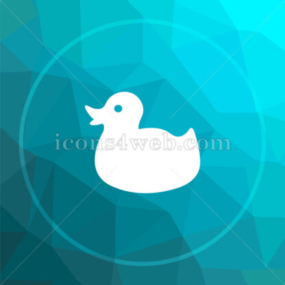 Duck low poly button. - Website icons