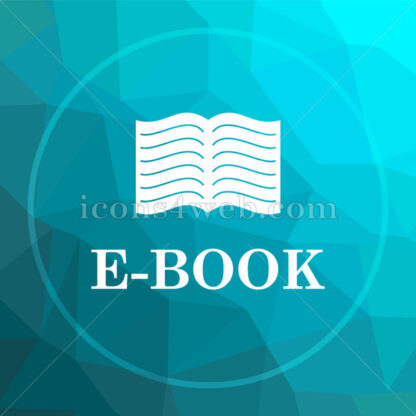 E-book low poly button. - Website icons