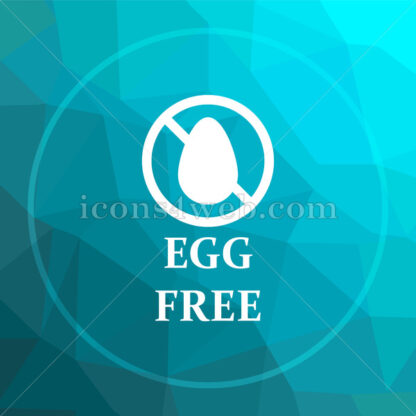 Egg free low poly button. - Website icons