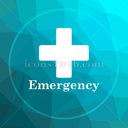 Emergency low poly button. - Website icons