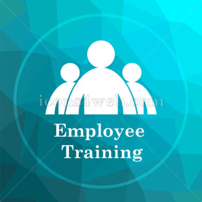 Employee training low poly button. - Website icons